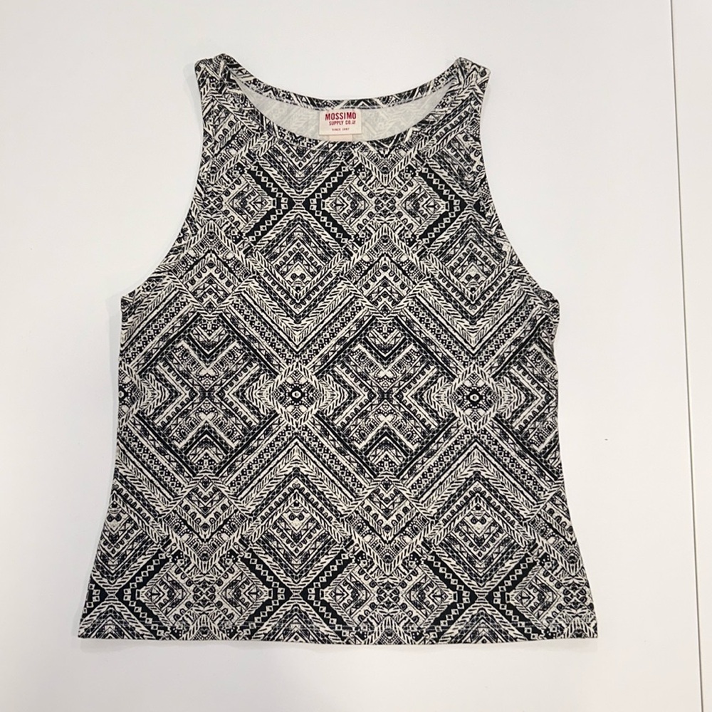 NWT Mossimo Supply Co. ivory white and flat gray sleeveless tank top for women